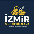 İzmir Silindir Kiralama Logosu - Koyu Mavi Arka Planda Sarı İş Makinesi Simgesi